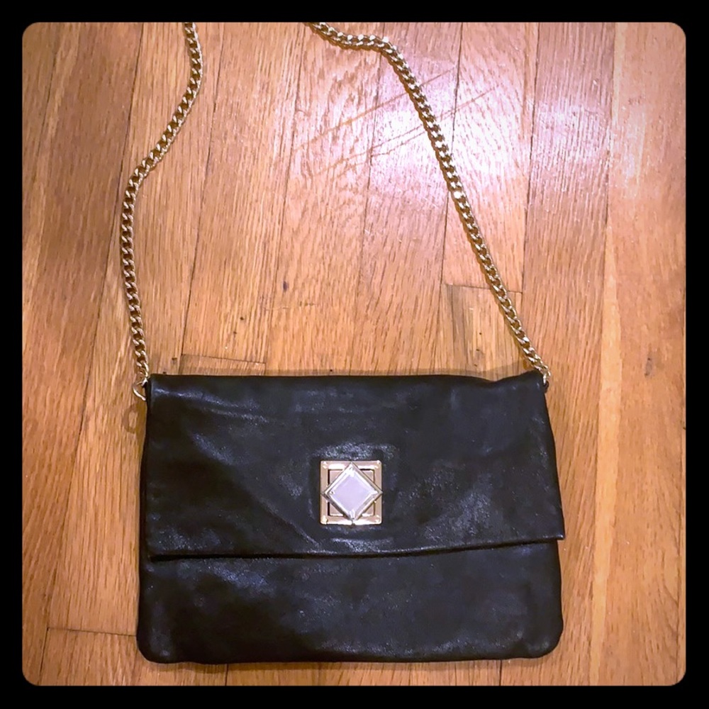 Michael Kors Black Leather Clutch